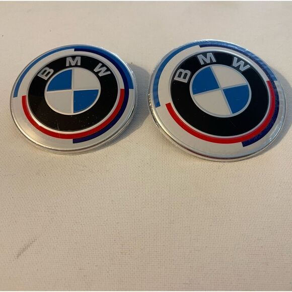 BMW 50th Anniversary Edition Emblem for Hood and Trunk set of 2 NWT - Picture 5 of 12